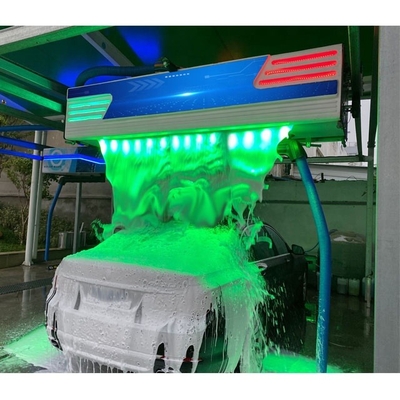 Automatic stainless steel cover mini car wash machine with magic color touchless shampoo car wash polishing machine
